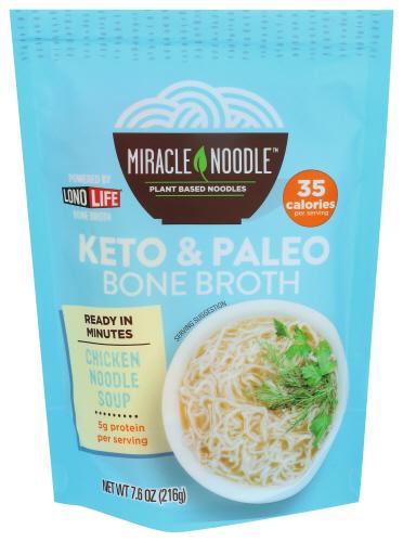 Miracle Noodle Soup Chicken Bone Broth - 7.6 Oz (6 Units)