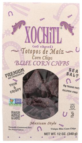 Xochitl Chip Corn Blue Sltd Organic - 12 Oz (10 Units)