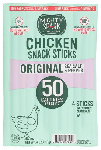 Mighty Spark Stick Snk Chicken Sslt Ppr - 4 Oz (8 Units)