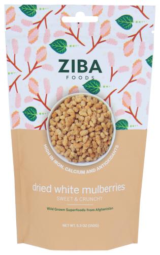 Ziba Foods Mulberries Dried White - 5.3 Oz (6 Units)