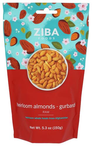 Ziba Foods Almond Raw Gurbandi - 5.3 Oz (6 Units)