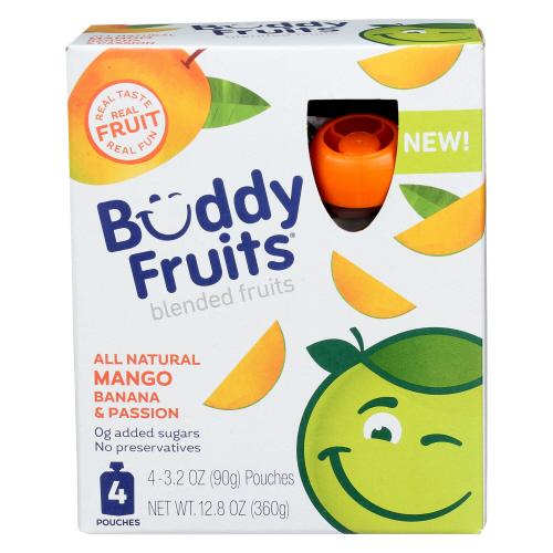 Buddy Fruits Pouch Fruit Mango 4Pk - 12.8 Oz (6 Units)