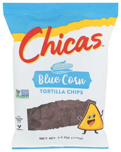 Chicas Chips Corn Tortilla Blue - 7.5 Oz (9 Units)