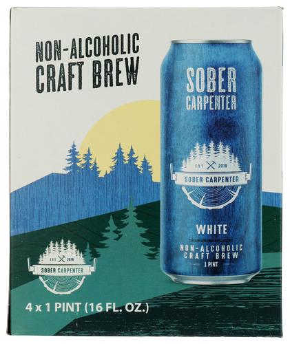 Sober Carpenter Beer Nonalch White 4Pc - 64 Fo (6 Units)