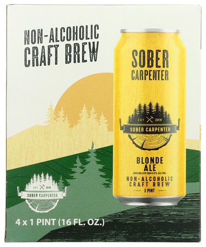Sober Carpenter Beer Nonalch Blonde Ale - 64 Fo (6 Units)
