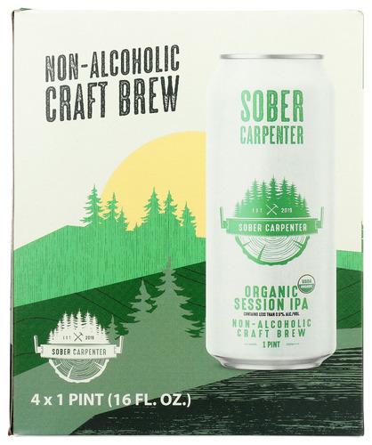 Sober Carpenter Beer Na Session 4Pc Organic - 64 Fo (6 Units)