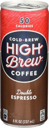 High Brew Coffee Double Espresso - 8 Oz (12 Units)