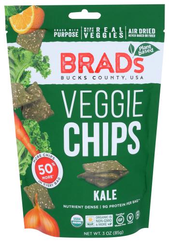 Brads Plant Based Chip Kale - 3 Oz (12 Units)
