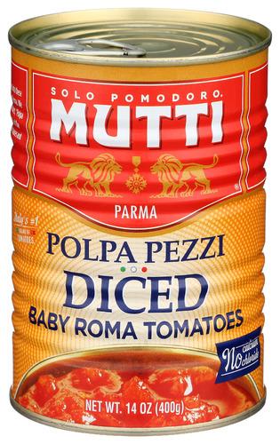 Mutti Tomato Diced Baby Roma - 14 Oz (6 Units)