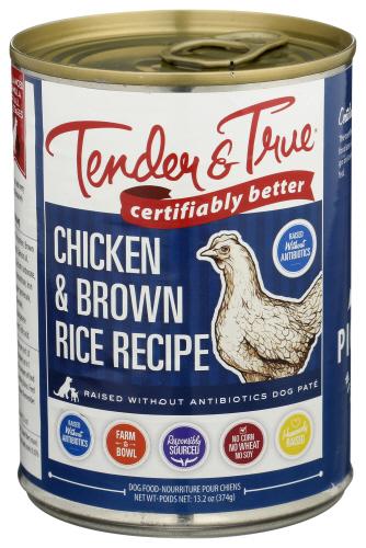 Tender And True Dog Fd Wet Chicken Brown Rice - 13.2 Oz (12 Units)