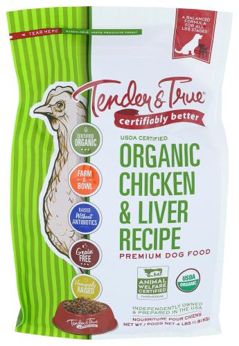 Tender And True Dog Fd Chickn & Livr Organic - 4 Lb (6 Units)