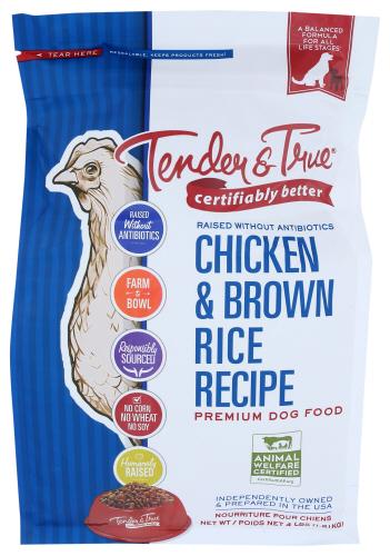 Tender And True Dog Food Chicken & Brn Rice - 4 Lb (6 Units)