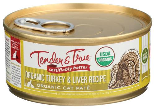 Tender And True Cat Food Wet Trky Lvr Organic - 5.5 Oz (24 Units)