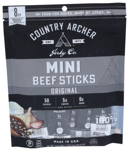 Country Archer Beef Stick Original Mini - 4 Oz (10 Units)
