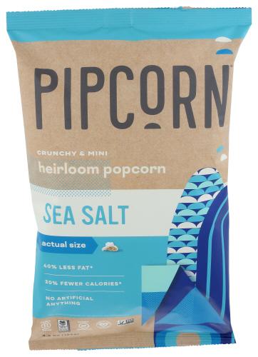 Pipcorn Popcorn Mini Sea Salt - 4.5 Oz (12 Units)