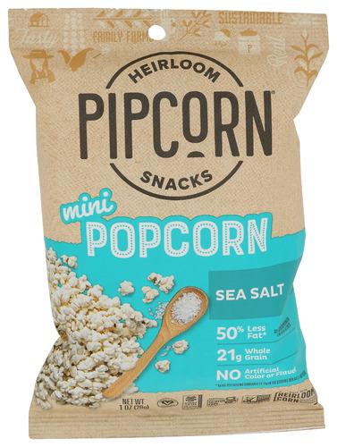 Pipcorn Popcorn Mini Sea Salt - 1 Oz (24 Units)