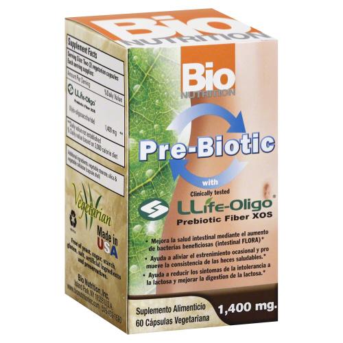 Bio Nutrition Pre Biotic W Life Oligo - 60 Vc (3 Units)