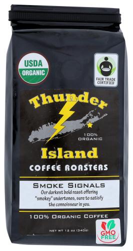 Thunder Island Coffee Roasters Coffee Wb Smoke Signls - 12 Oz (6 Units)