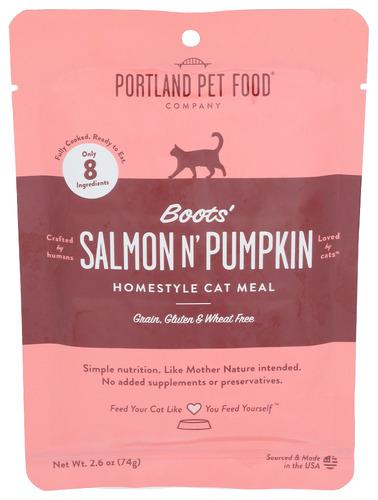 Portland Pet Food Company Meal Cat Salmon N Pmpkn - 2.6 Oz (12 Units)