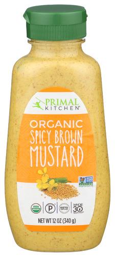 Primal Kitchen Mustard Spicy Brown - 12 Oz (6 Units)
