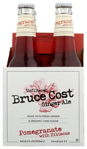 Bruce Cost Ginger Ale Ginger Ale Pomg Hibs 4Pk - 48 Fo (6 Units)