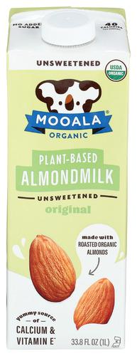 Mooala Milk Almond Unsweet Organic - 32 Fo (6 Units)