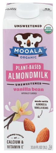 Mooala Milk Almd Unsweetened Van Bn Organic - 32 Fo (6 Units)