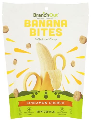 Branchout Bites Cinna Churry Banana - 2 Oz (8 Units)