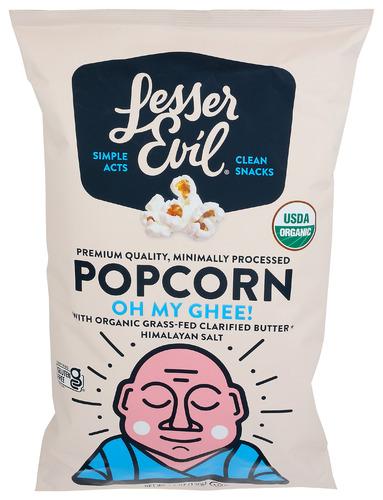 Lesser Evil Popcorn Oh My Ghee Organic - 4.6 Oz (12 Units)