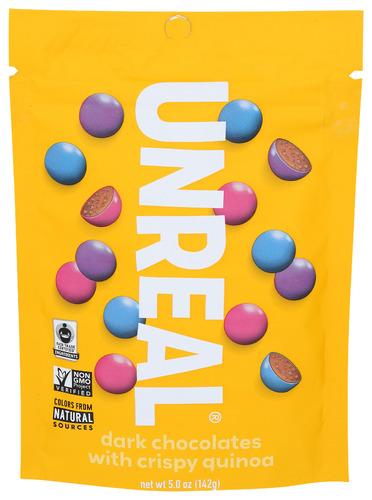 Unreal Chocolate Dk Crispy Qunoa - 5 Oz (6 Units)