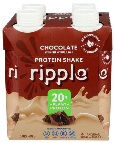 Ripple Plant Prtn Rtd 4Pk Chocolate - 44 Fo (6 Units)