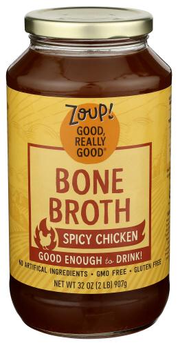 Zoup Good Really Broth Bone Spicy Chicken - 32 Oz (6 Units)