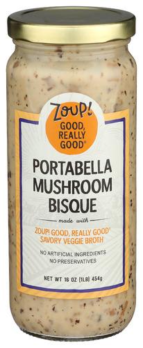 Zoup Good Really Bisque Mushroom Portabll - 16 Oz (6 Units)