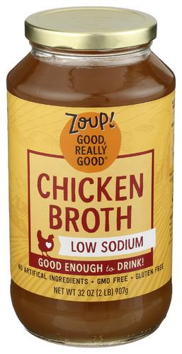 Zoup Good Really Broth Chicken Low Sodium - 32 Oz (6 Units)