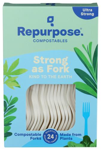 Repurpose Forks 24Pc Compostable - 24 Ea (20 Units)