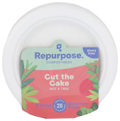 Repurpose Plates 6In Dessert 20Pc - 20 Pc (24 Units)