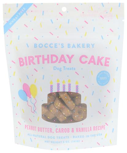 Bocces Bakery Treat Dog Biscuits Bday - 5 Oz (12 Units)