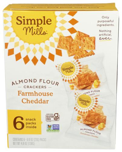 Simple Mills Cracker Frmhse Cheddar Snpk - 4.9 Oz (6 Units)