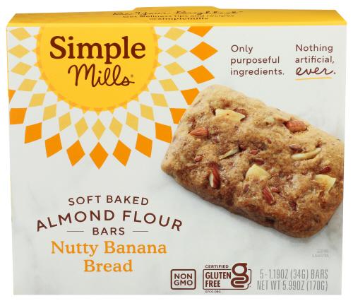 Simple Mills Bar Sft Bk Nty Ban Brd Al - 5.99 Oz (6 Units)