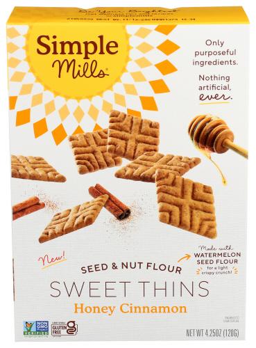 Simple Mills Sweet Thins Honey Cinnamn - 4.25 Oz (6 Units)