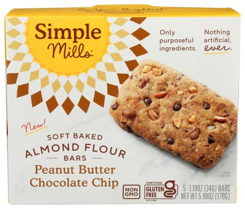 Simple Mills Bar Sft Bk Pb Chocolate Almond - 5.99 Oz (6 Units)