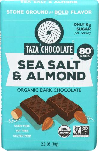 Taza Chocolate Chocolate Amaze Almond Salt Organic - 2.5 Oz (10 Units)