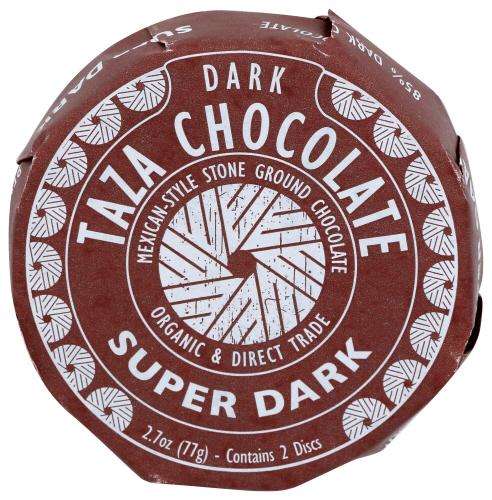 Taza Chocolate Chocolate Disc Super Dark Organic - 2.7 Oz (12 Units)