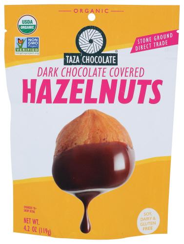 Taza Chocolate Hazelnut Drk Chc Covered Organic - 3.5 Oz (12 Units)