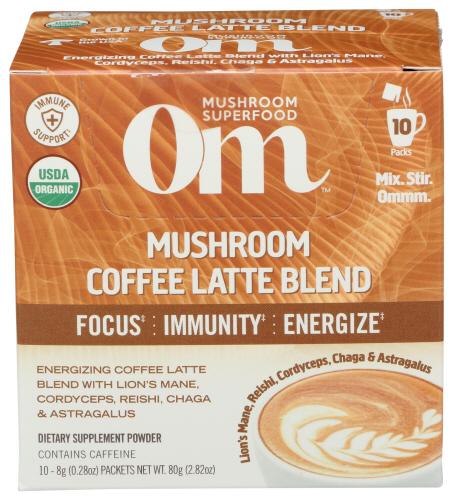 Om Mushrooms Mushroom Latte 10Pkt - 2.82 Oz (1 Units)