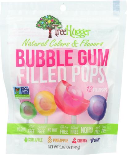 Tree Hugger Gum Bubble Pops Bag 12Ct - 5.07 Oz (6 Units)