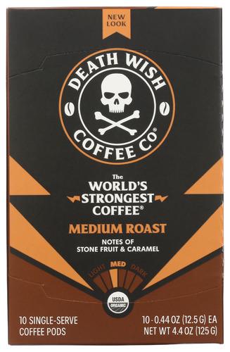 Death Wish Coffee Coffee Ss Medium Roast - 10 Cp (6 Units)