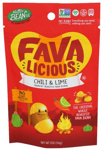 Favalicious Bean Snk Chili Lime Roasted - 2 Oz (12 Units)