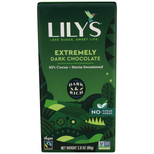 Lilys Sweets Chocolate Bar Xdrk 85 - 2.8 Oz (12 Units)