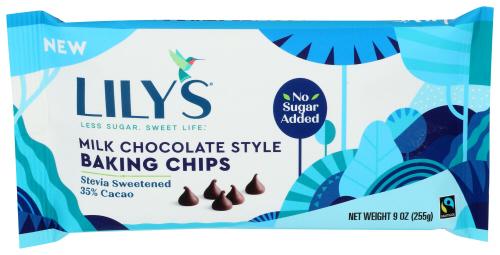 Lilys Sweets Milk Chocolate Baking Chips - 9 Oz (12 Units)